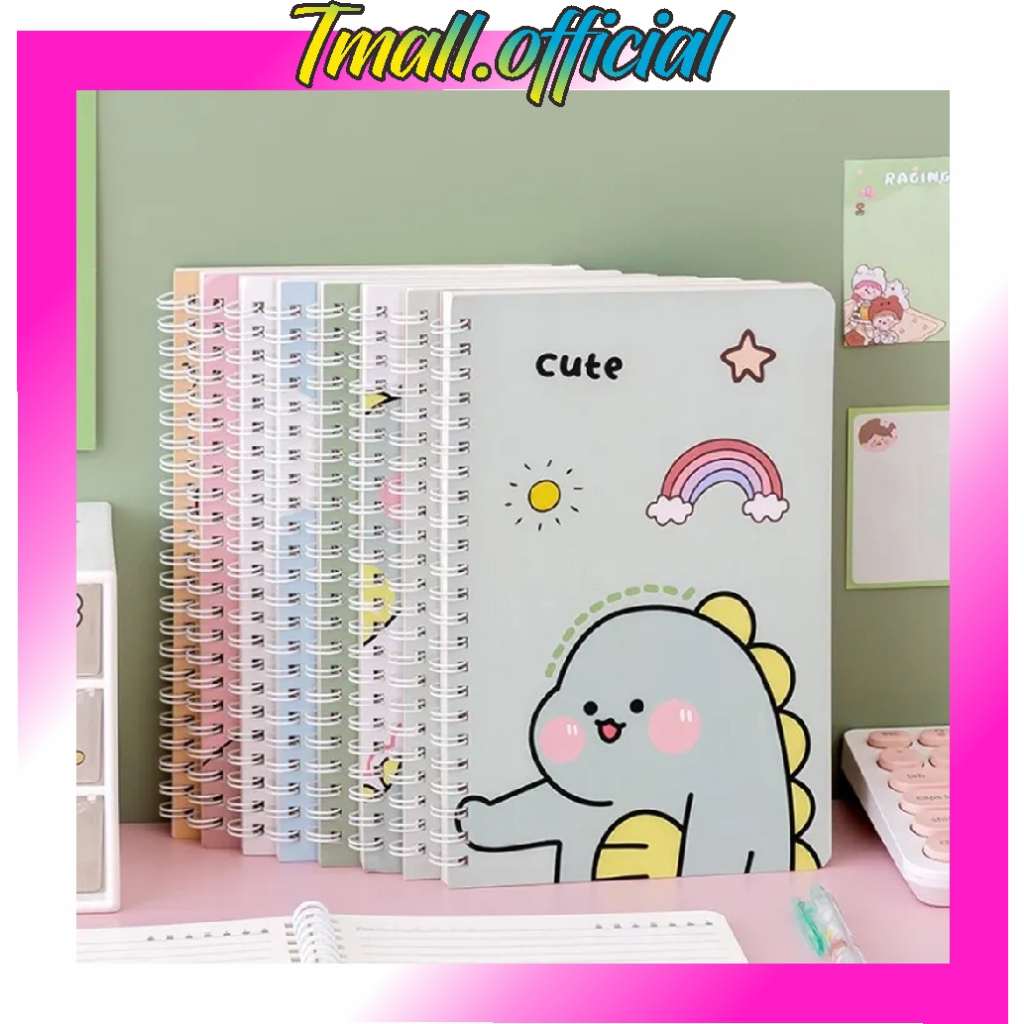 Jual TMALL Buku Tulis Spiral A5 Notebook Ring A5 Bunga Aesthetic ...