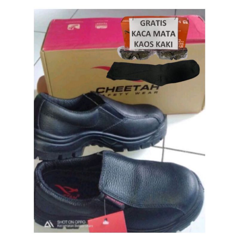 Jual SEPATU CHEETAH 3002 H BLACK-SAFETY SHOES CHEETAH, JUAL SEPATU
