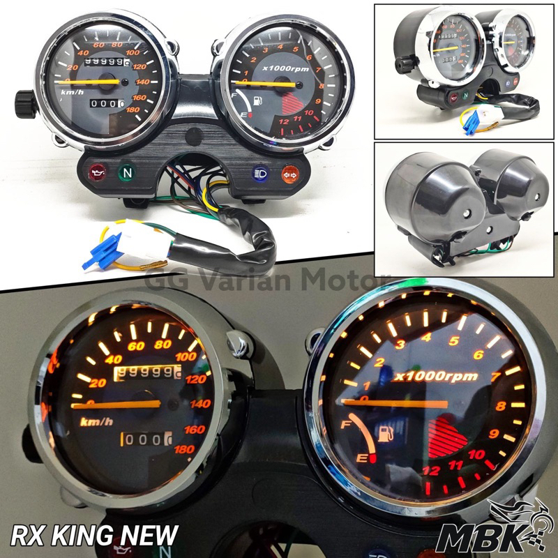 Jual Baru! Spidometer Kilometer Bulat Set Rx King New Rx S Komplit ...