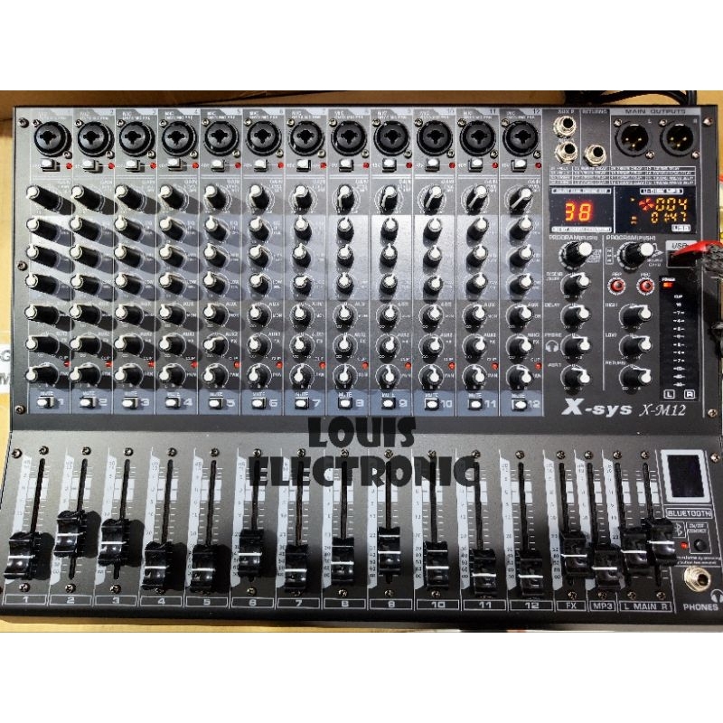 Jual Mixer Audio X-sys X-M12 XSYS X M12 X Sys XM12 12 Channel ORIGINAL ...