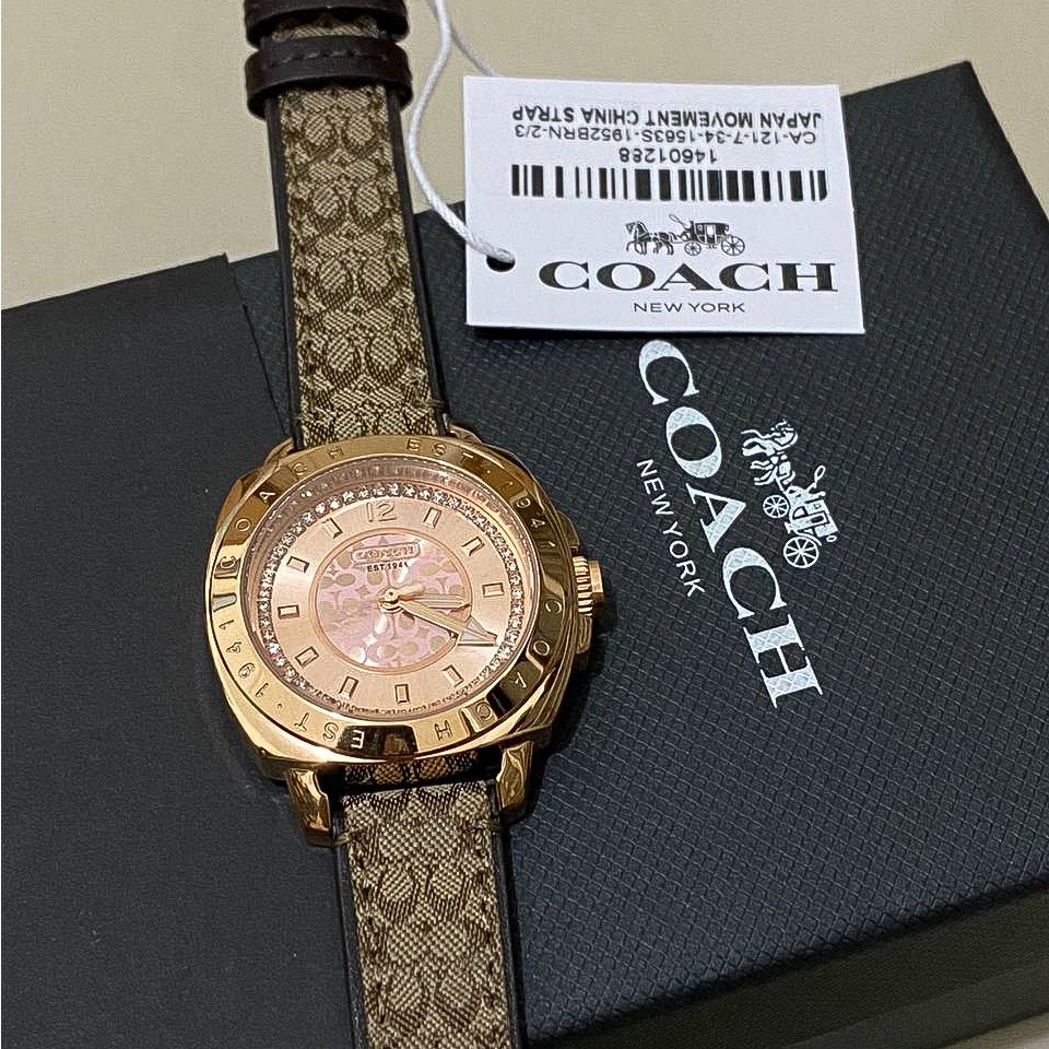Jam Tangan Coach Original 35mm Fullset Original Garansi 2thn Jam Coach  Original Strap kulit