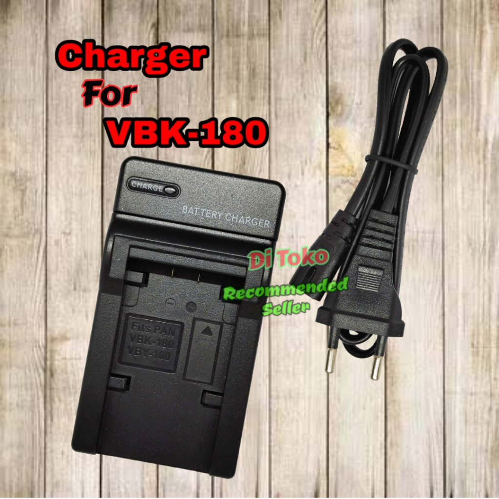 DSTE 2X VW-VBK180 Li-ion Battery + Charger DC106U Compatible with Panasonic HC-V100M, HC-V500, HC-V500M, HC-V700, HC-V700M, HDC-HS60, HDC-HS80, HDC-SD40, HDC-SD60, HDC-SD80, HDC-SD90 Digital Cameras