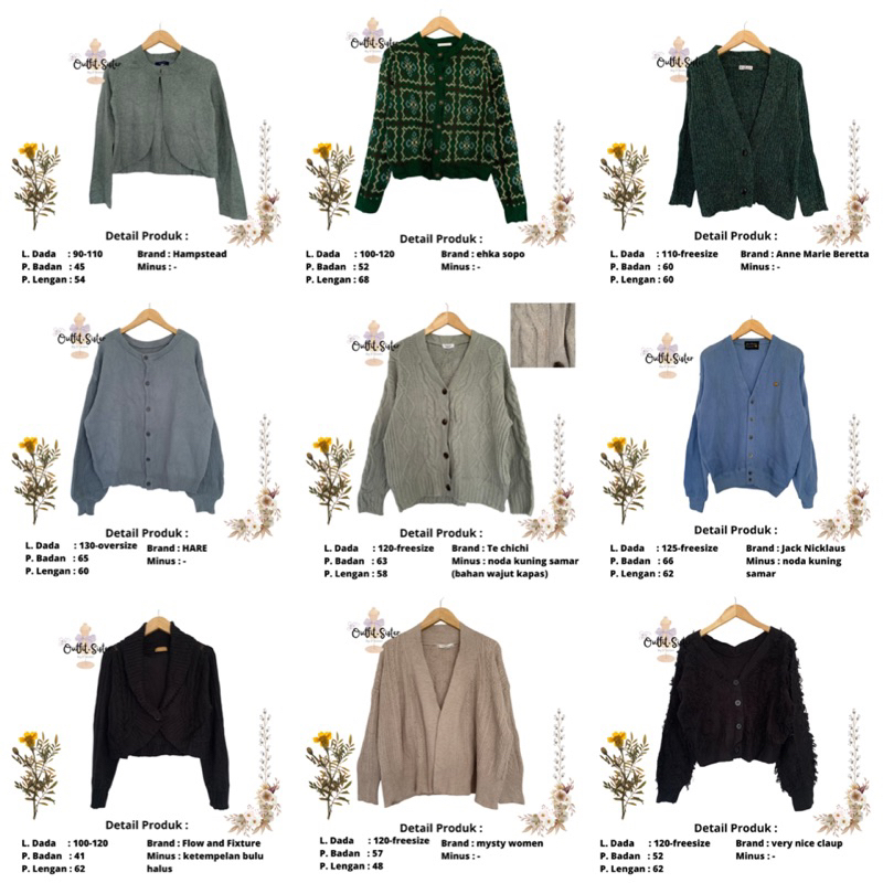 Jual Rajut [Thrift] •cardigan/outer• part 2 | Shopee Indonesia