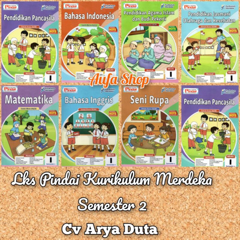 Jual LKS Pindai Kelas 1 Semester 2 Kurikulum Merdeka CV Arya Duta ...