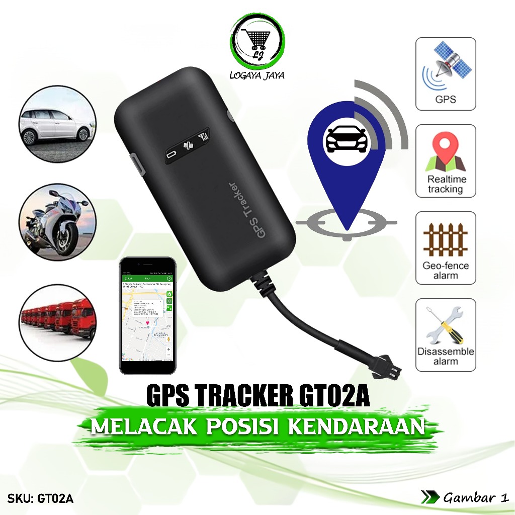 Jual Alat Pelacak Mini GPS Tracker GT02A Pecari Lokasi Posisi Tracking