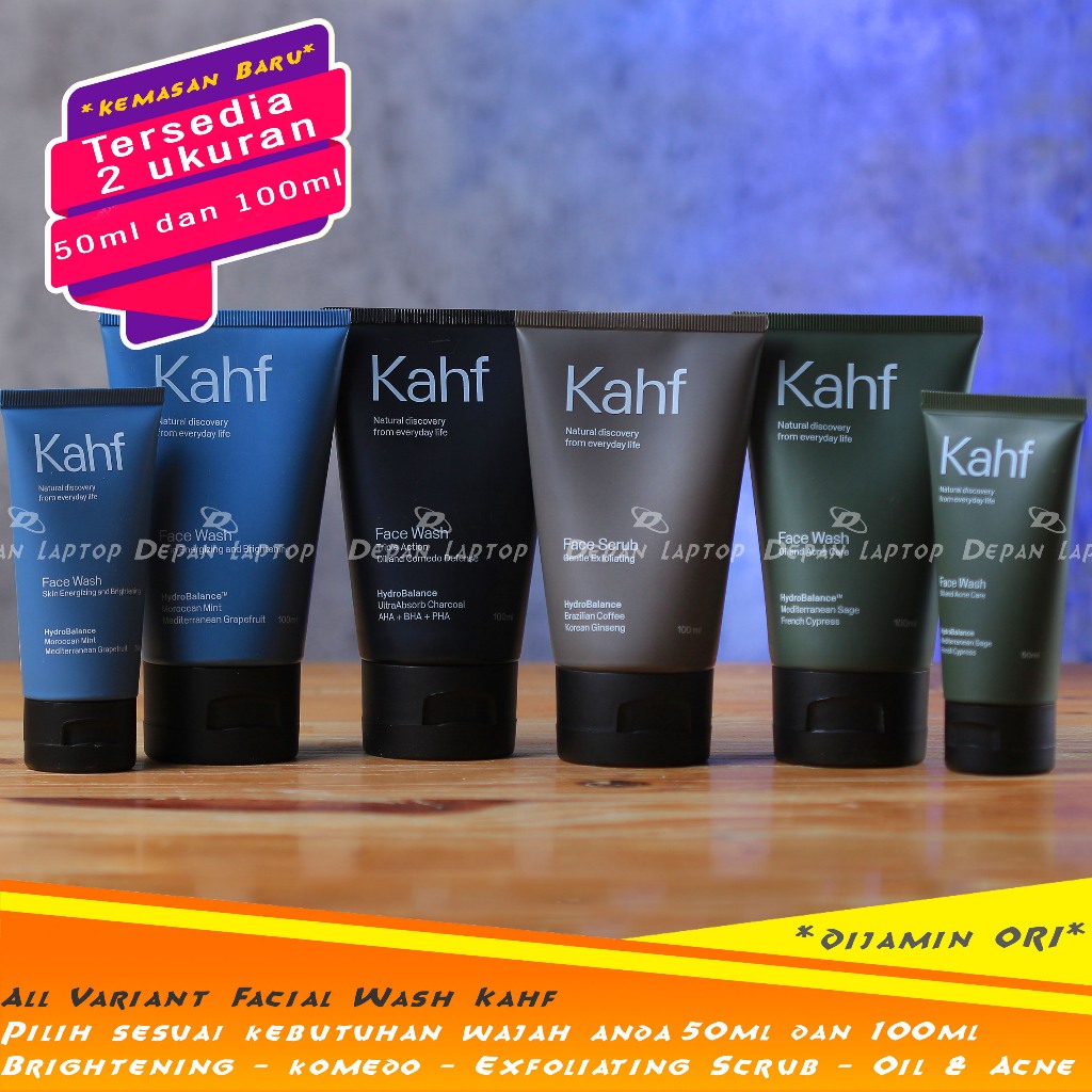 Jual Kahf Face Wash berbagai variant untuk mengatasi semua masalah