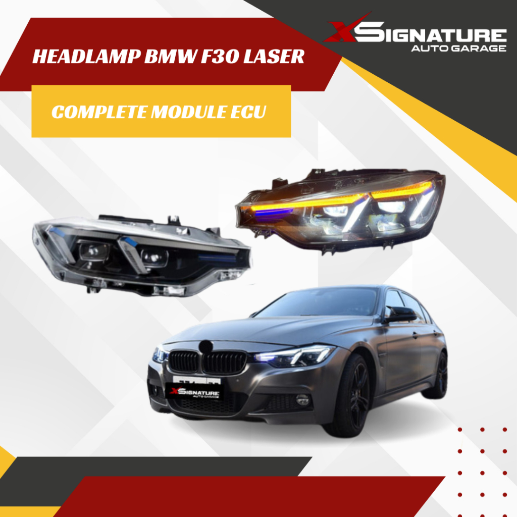 Jual HEADLAMP BMW F30 LASER HEADLIGHTS COMPLETE MODULE ECU SYSTEM