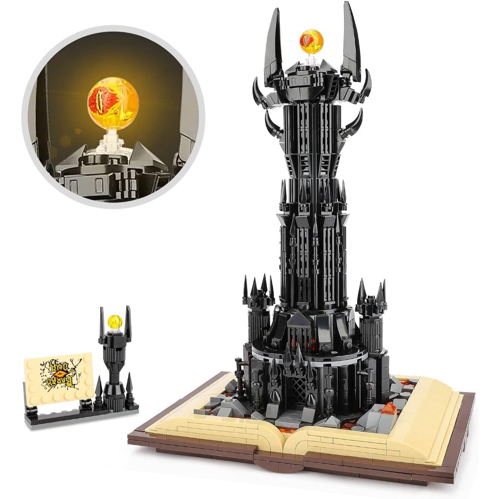 Jual Lord of The Ring Barad Dur Sauron Eye Tower Black Mordor Gate Book ...