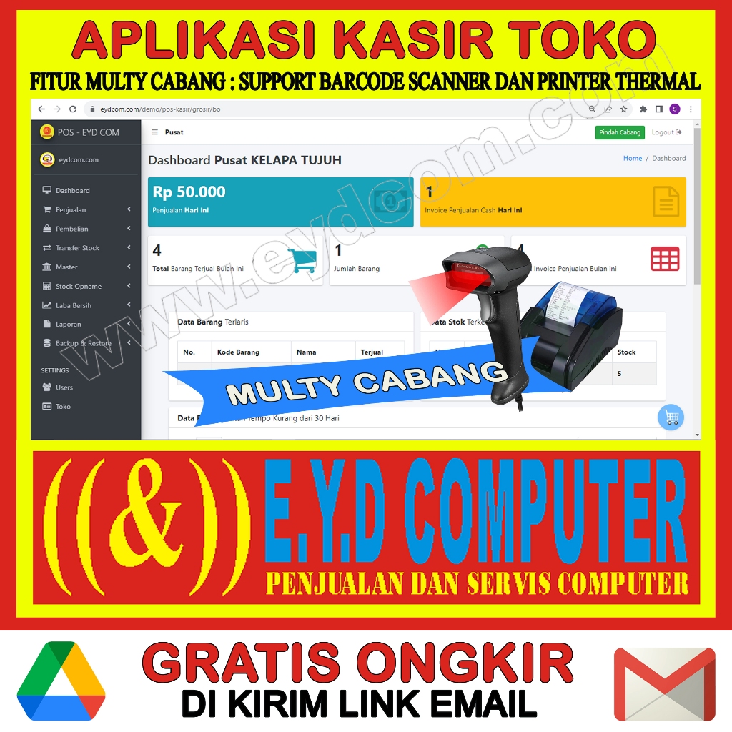 Jual Source Code Aplikasi Pos Kasir Grosir Multi Cabang Untuk Banyak Toko Dan Outlets Serta 6026