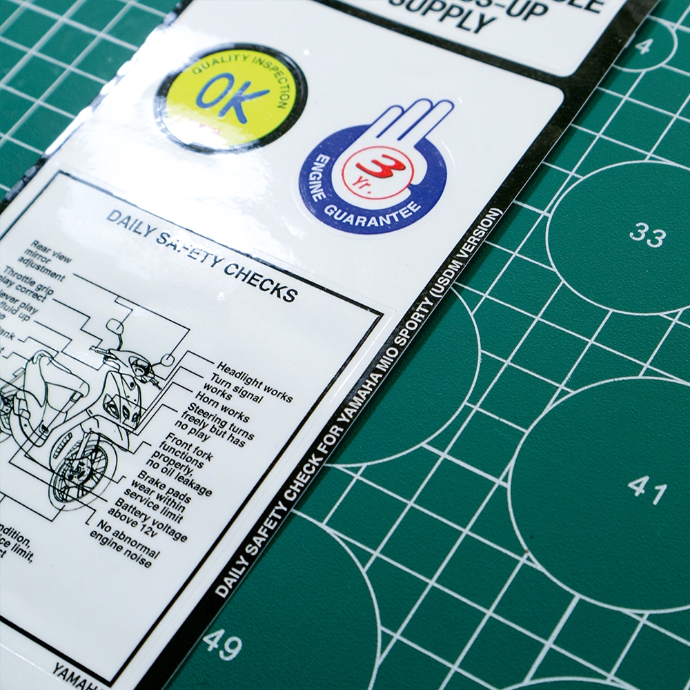 Jual Sticker detail/Warning Decals/Sticker Warning/Stiker pelengkap ...
