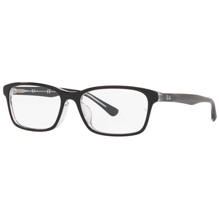Jual Ray - Ban Frame Rectangle RX 5318D 2034 55 Black Transparent ...
