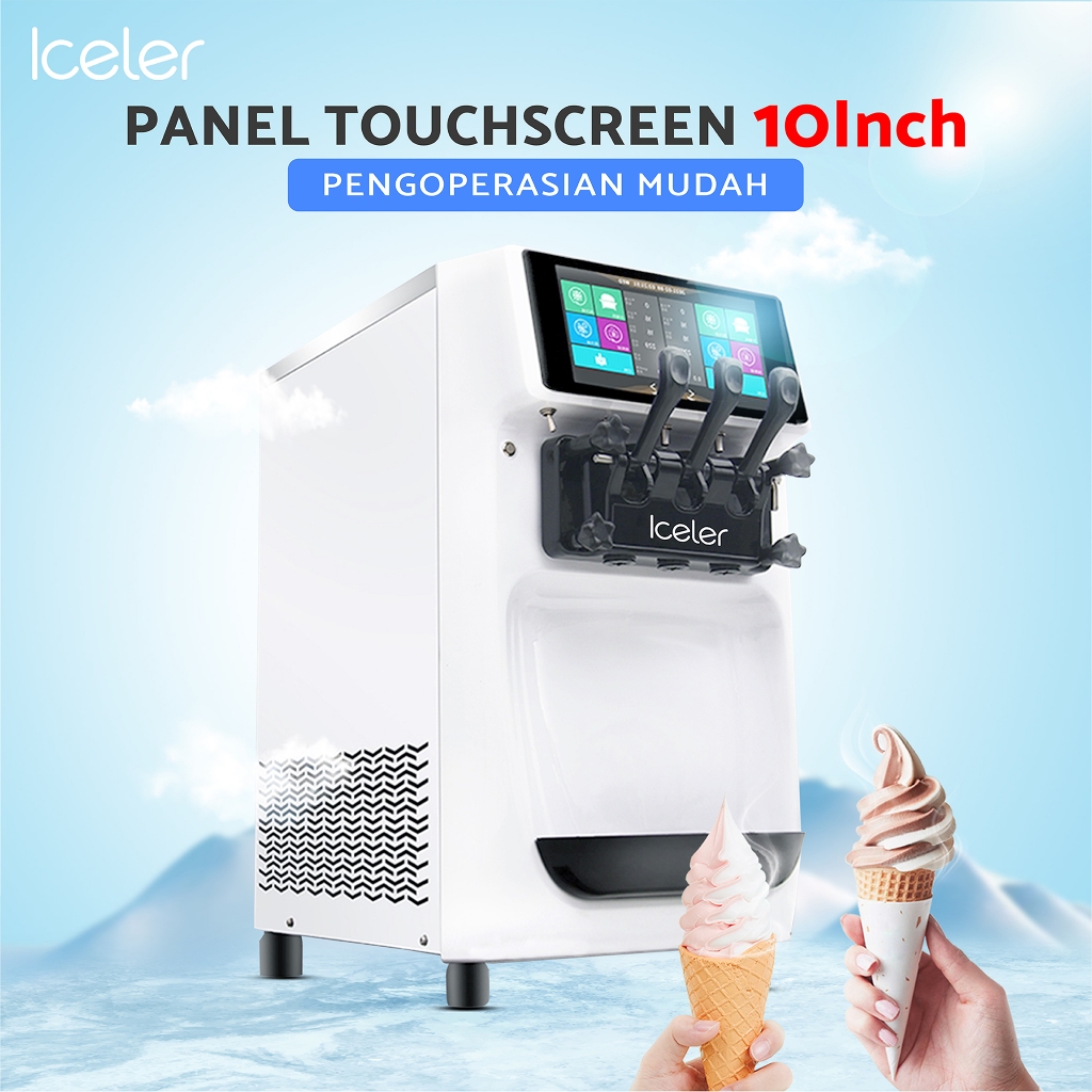 Jual Mesin Soft Es Krim Iceler Ice Cream Machine 3 Tuas 2 Sistem ...