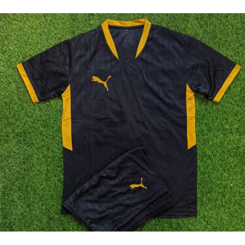 PUMA HITAM GOLD STELAN JERSEY FUTSAL JERSEY BOLA PUMA BAHAN AIRWALK