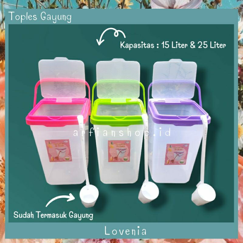 Jual Toples Es Buah Liter Gayung Lovenia Toples Gayung Toples Wadah Air Aquarium