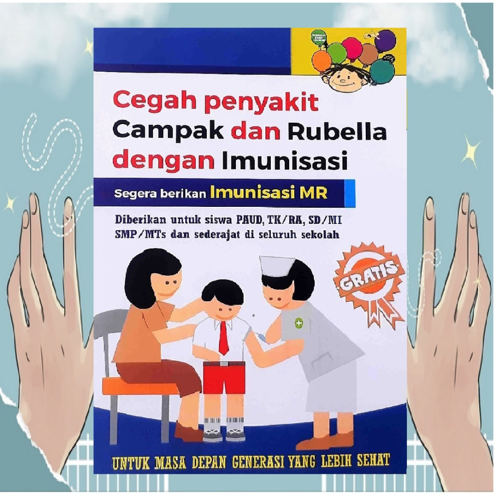 Jual Poster Cegah Campak Dan Rubela Dengan Imunisasi Poster Campak Dan Rubela Berikan