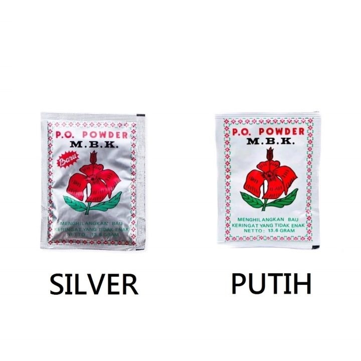 Jual ☘️ CHAROZA ☘️ MBK PO Powder Sachet | MBK Bedak Ketiak Sachet 13.6 ...