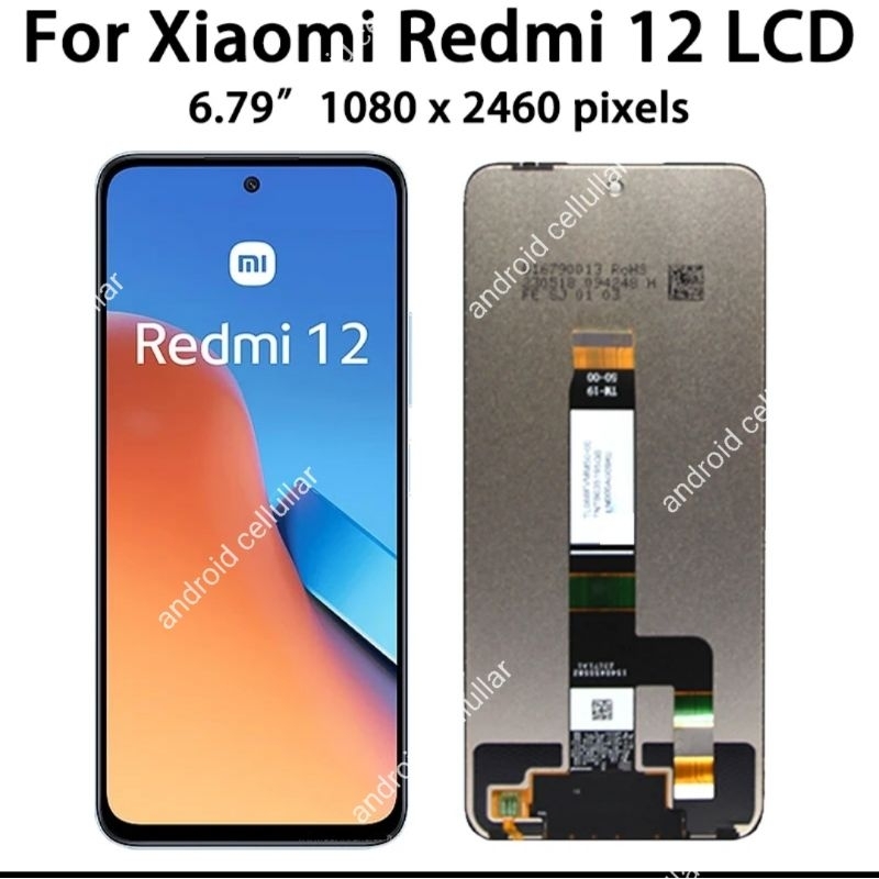 Jual LCD TOUCHSCREEN REDMI 12 4G / 5G ORI | Shopee Indonesia