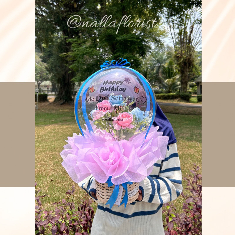 Jual Buket Balon Pvc Cantik Wisuda Ulang Tahun Kado Pasangan Shopee