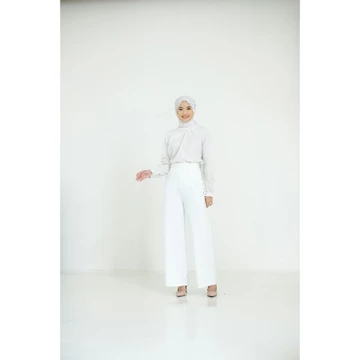 Ahlami Kim Cullote Pants HW Highwaist Cullote Pants Premium Celana Kantor Wanita Kulot Scuba