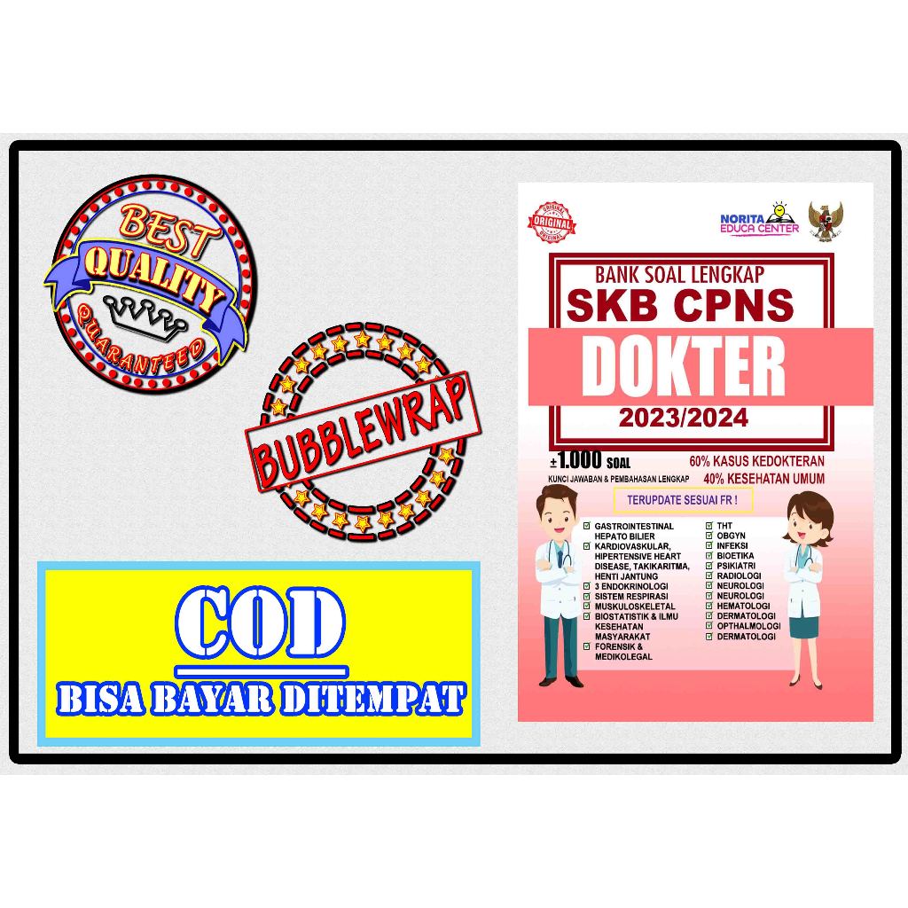 Jual BUKU BANK SOAL SKB CPNS DOKTER AHLI PERTAMA 2023/2024 | Shopee ...