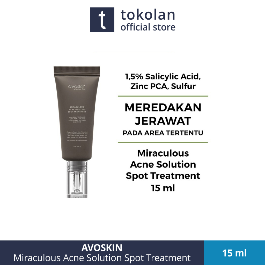 Jual Avoskin Miraculous Acne Solution Spot Treatment 15 ml | Shopee ...