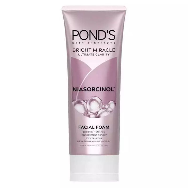 Jual Ponds Bright Miracle Ultimate Clarity Niasornicol Facial Foam 100g