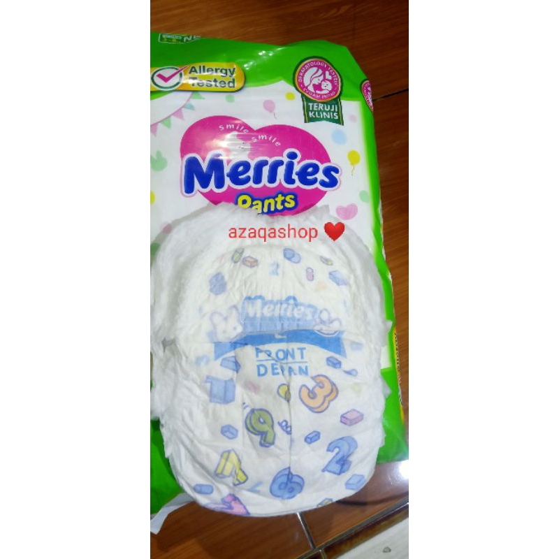 Jual popok non kemasan tipe celana merries size SMLXLXLL ecer | Shopee ...
