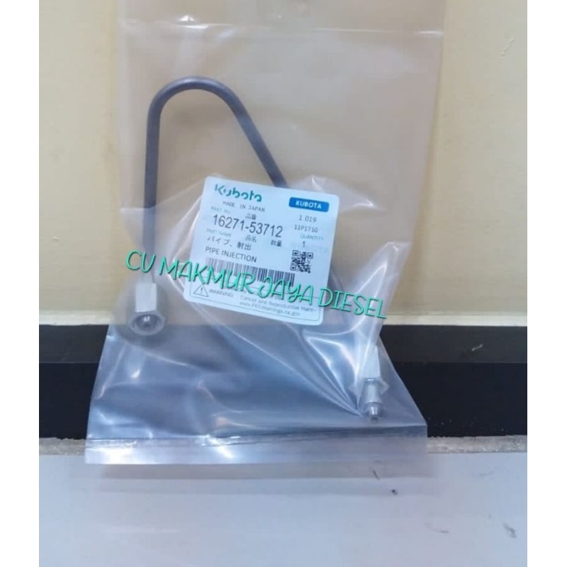 Jual Pipe Injection Pump 1 V1505 16271-53712 Kubota | Shopee Indonesia