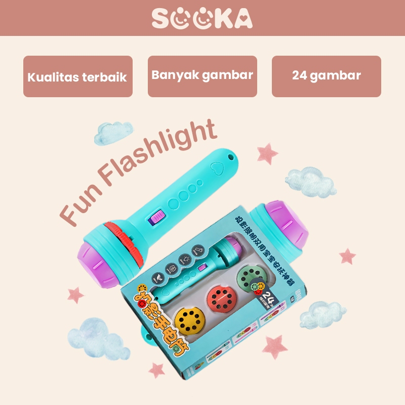 Jual SOOKA Mainan Senter Proyektor Anak Senter Bercahaya Senter Mainan ...