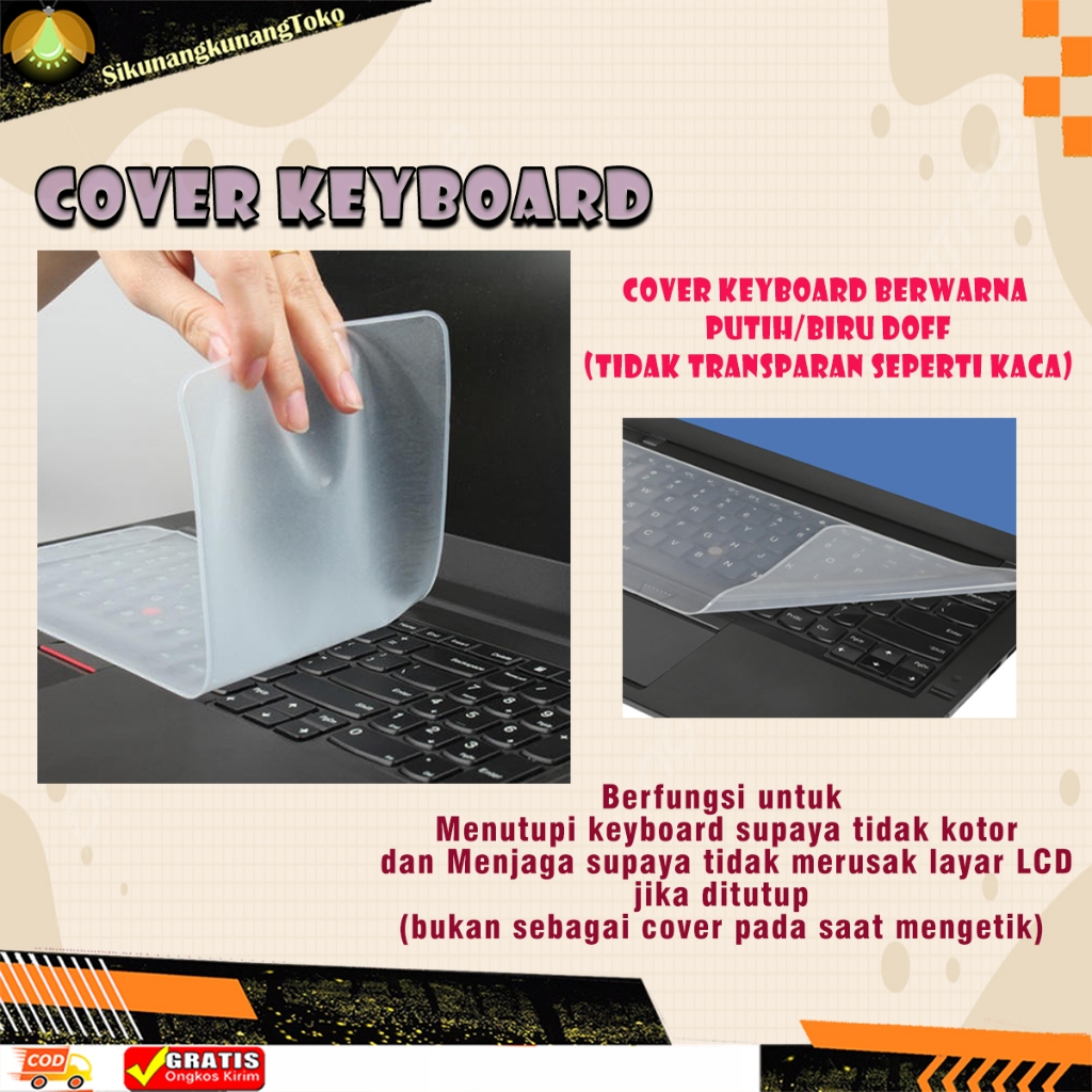 Jual (SKN) Cover Keyboard Protector Silikon 14inch Silicone Pelindung