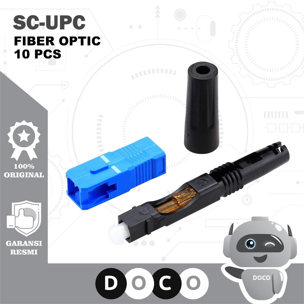 Jual Fiber Optic 1 Pack Fast Connector SC UPC FTTH Konektor Standar ...