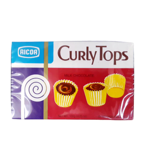 Jual Ricoa Curly Tops Milk Choco isi 12pcs Coklat Oleh Oleh Halal ...