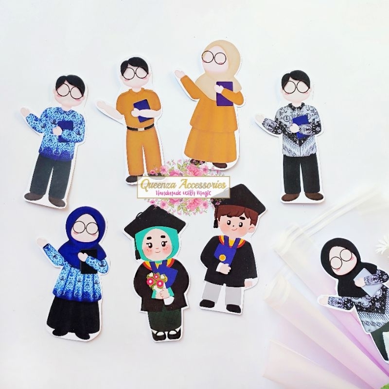 Jual Topper Buket/Topper Hari Guru/Topper Buket Wisuda | Shopee Indonesia