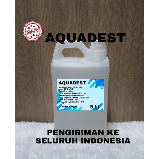 Jual Murah Aquadest Aquades Distilled Water Air Suling Ukuran 5 Liter Shopee Indonesia 3060