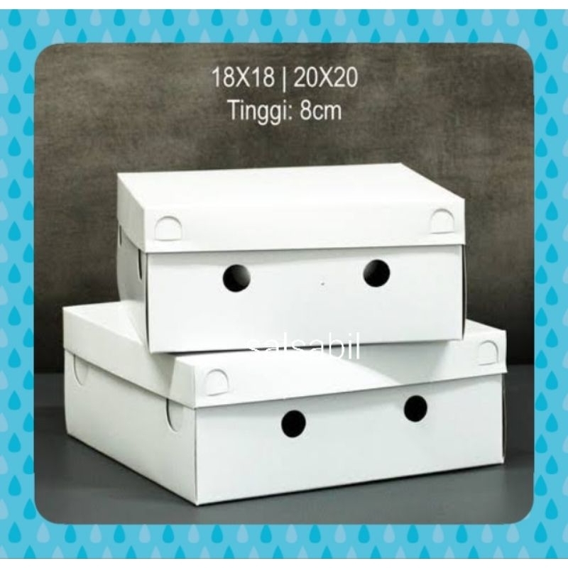 Jual box nasi putih 20x20 | Shopee Indonesia