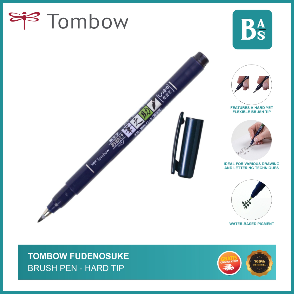Jual Tombow Fudenosuke Brush Pen Hard Tip Shopee Indonesia