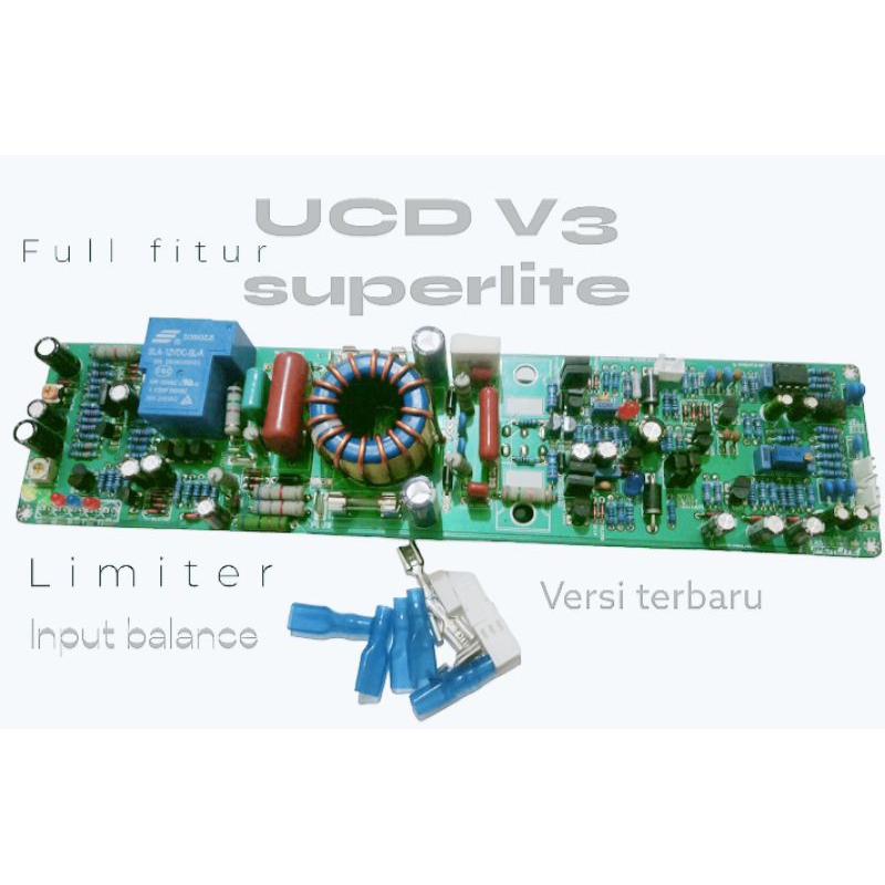 Jual power class D UCD V3 superlite limiter fullheatsik model plat 1U