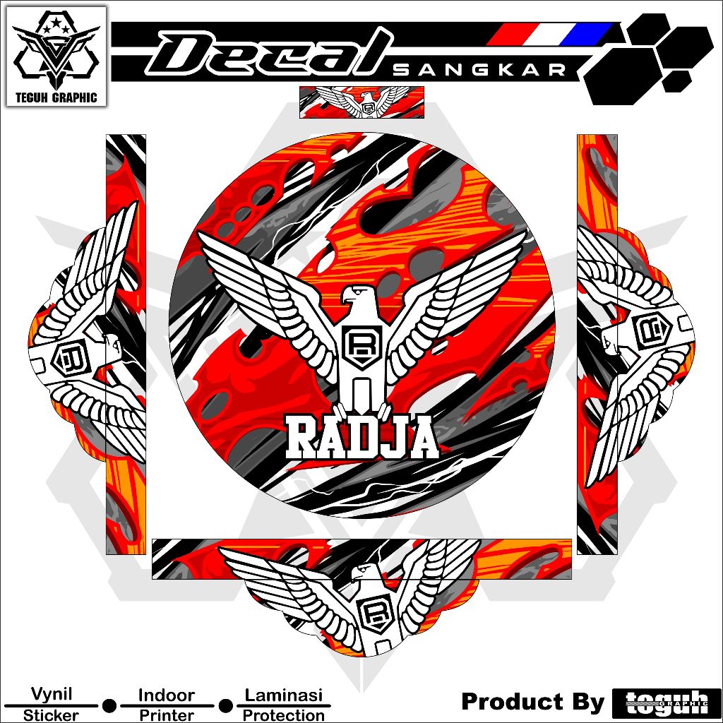 Jual Stiker Sangkar Murai Raja Motif Bisa Custom Decal Sangkar Raja ...