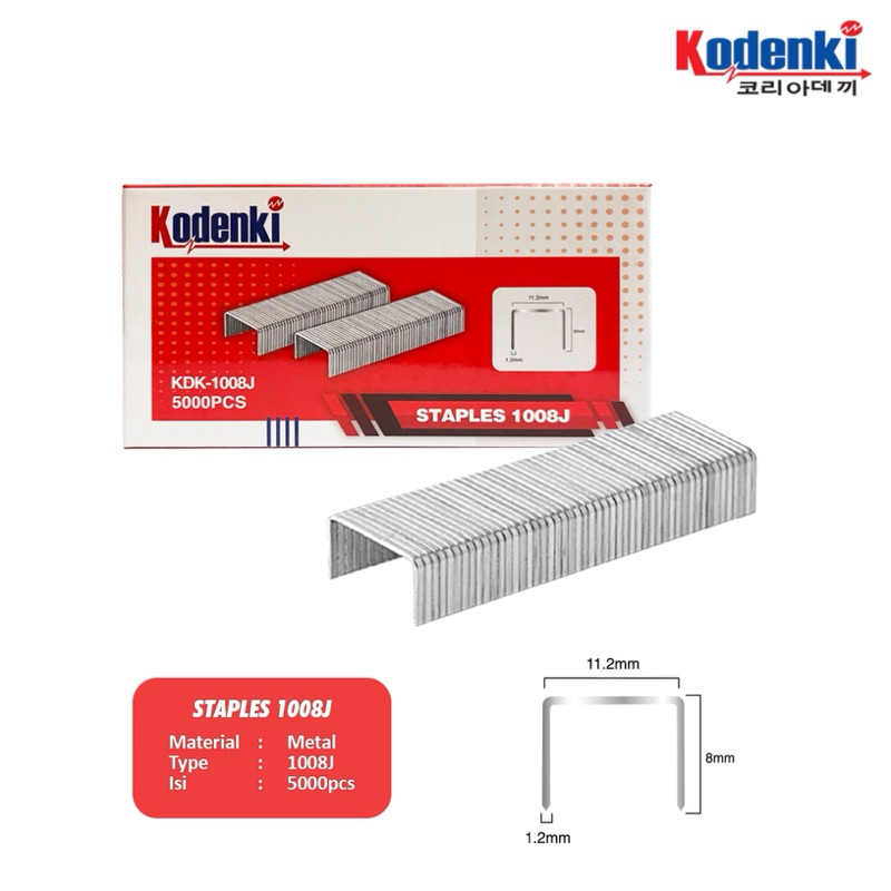 Jual Kodenki Isi Staples Paku Tembak J Refill Mesin Staples Paku Tembak Angin Air Stapler