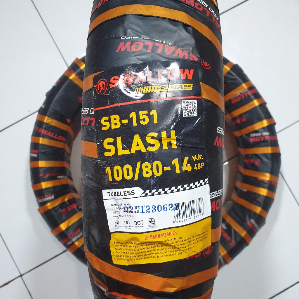 Jual Ban luar SWALLOW SLASH 100/80-14, 110/80-14, 120/70-14, 140/70-14 ...