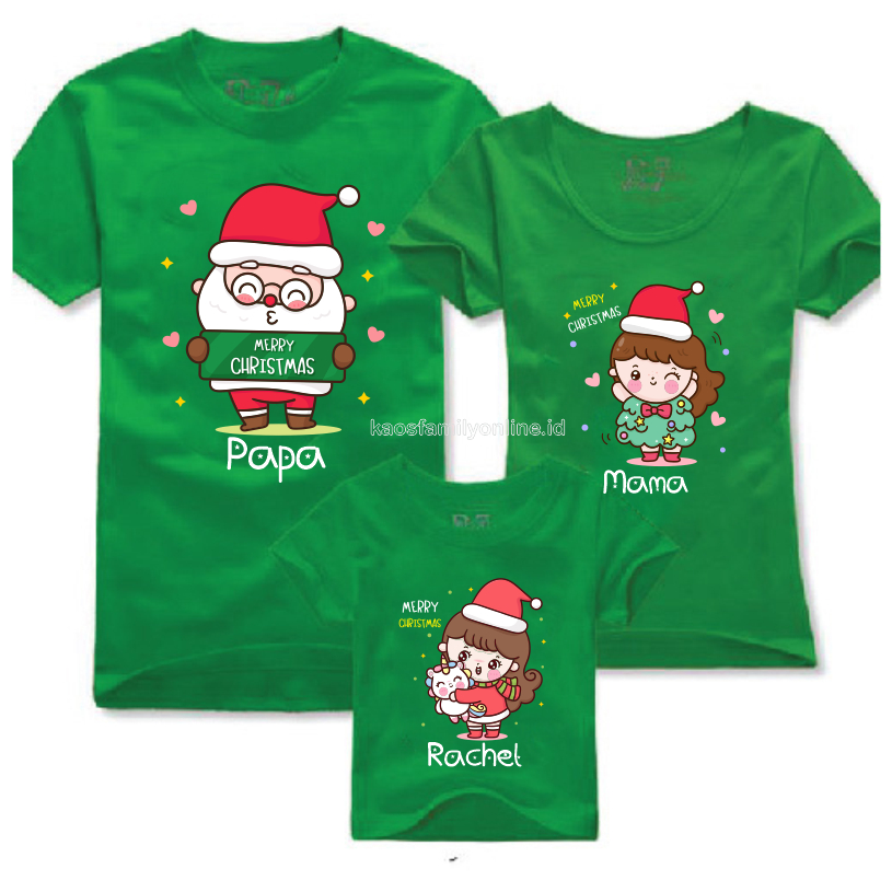 Jual Baju Kaos Keluarga Natal Santa Cute Custom / Kaos Request FREE Nama  Tulisan / Kaos Natal Keluarga / Kaos Family Couple Santa Baby | Shopee  Indonesia