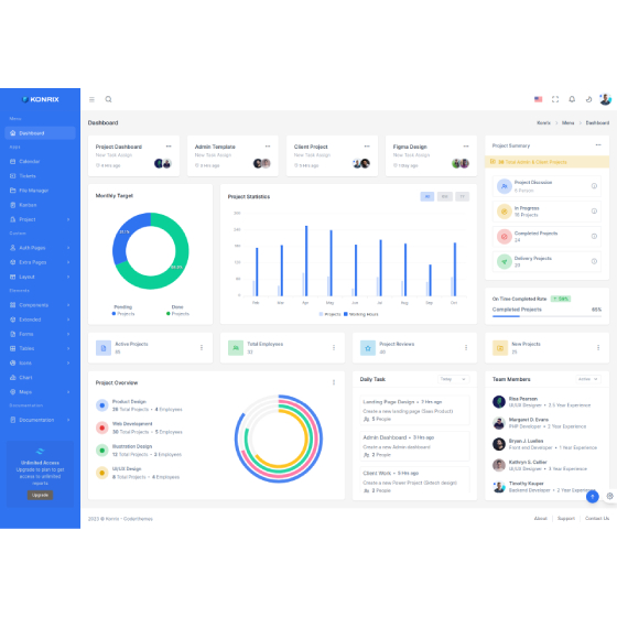 Jual Bootstrap 5 - Konrix Tailwind CSS Admin Dashboard Template (PHP ...