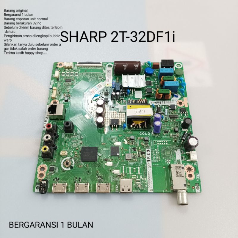 Jual MAINBOARD TV LED SHARP 2T32DF1i MB MOBO MODUL MOTHERBOARD