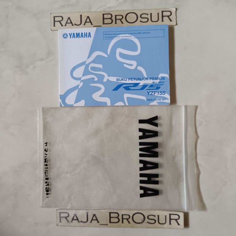 Jual Buku petunjuk pemilik/Manual book Yamaha YZF R15 R 15 BK6 2017