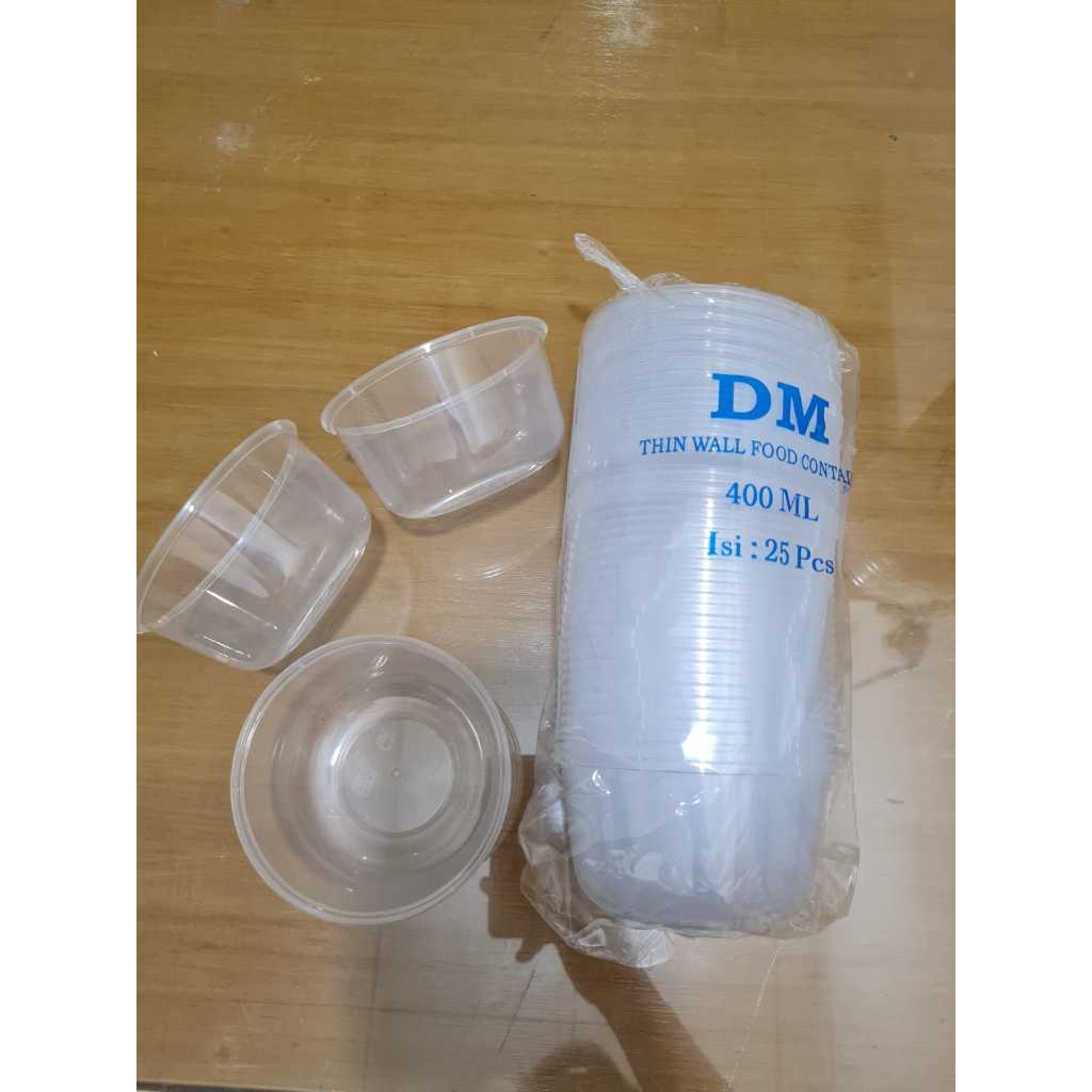 Jual Thinwall Dm 400ml Bowl Isi 25pcs Mangkok Makan Plastik Shopee Indonesia 8872