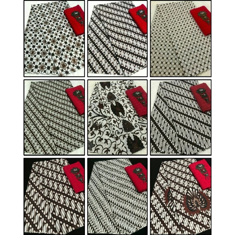 Jual BATIK A3 PUTIH SANTOSO SET EMBOS GARUDA | Shopee Indonesia