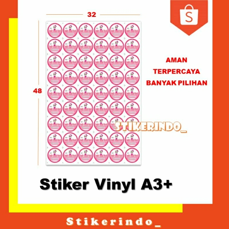 Jual Stikerindo_ Stiker Vinyl Anti Air | Shopee Indonesia