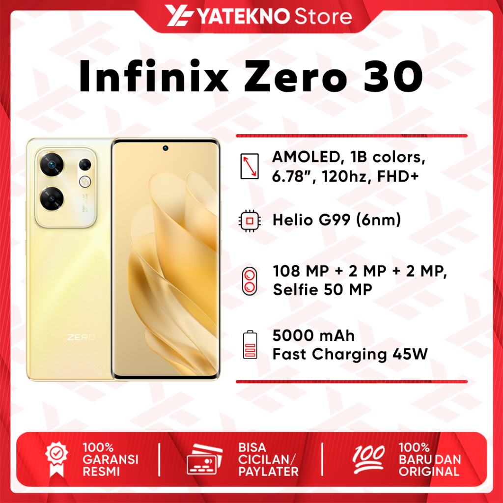 Jual (ORIGINAL) Infinix Zero 30 8/256GB GARANSI RESMI ~ NEW | Shopee ...