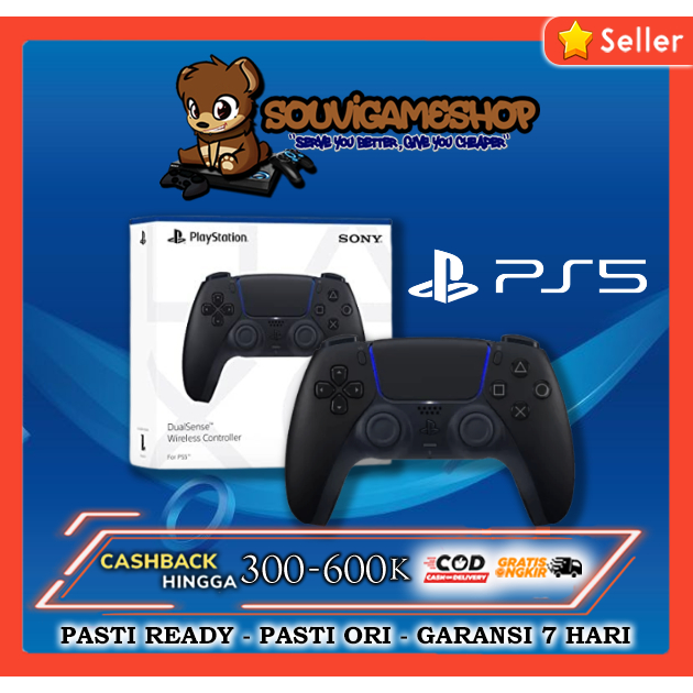Jual STICK STIK CONTROLLER PS5 PS 5 DS5 DS 5 DUALSENSE 5 MIDNIGHT BLACK ...