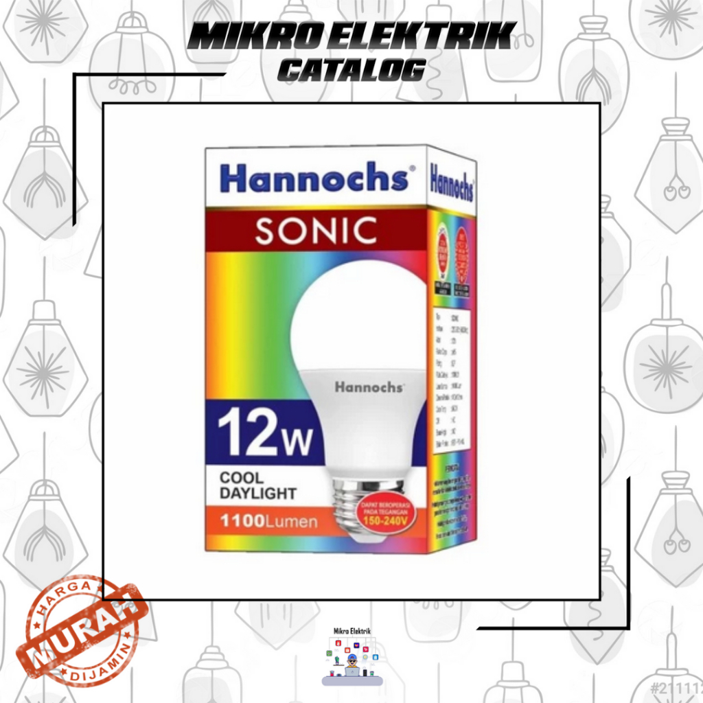 Jual Lampu Led Hannochs Sonic 12 Watt | Shopee Indonesia
